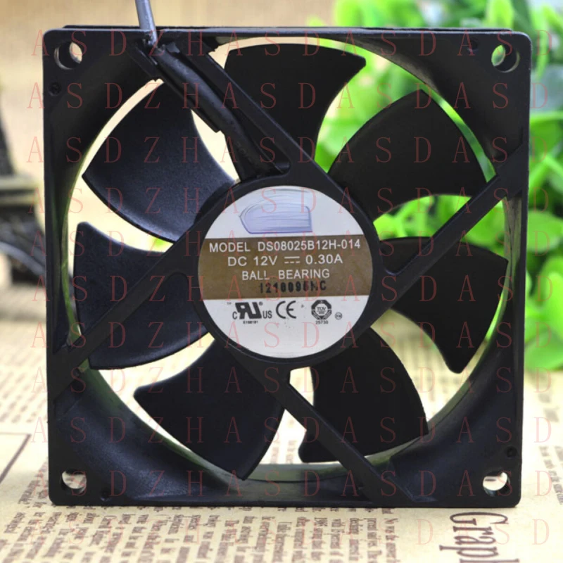 Z for  AVC DS08025B12H 8025 12V 0.30A 8cm Dual Ball 4 Wire Quiet PWM Cooling Fan