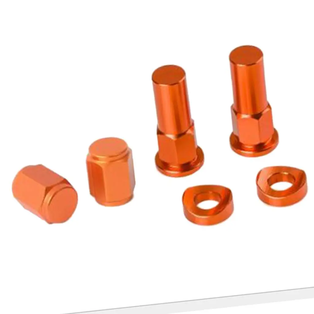 รถจักรยานยนต์ CNC Billet ยางวาล์ว Stem ขอบล็อค NUT CAP Spacer Kit