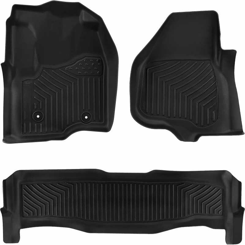 Floor Mat Liners for 2012 2013 2014 2015 2016 F-250/F-350 F-450 SuperCrew Cab TPE All-Weather United States