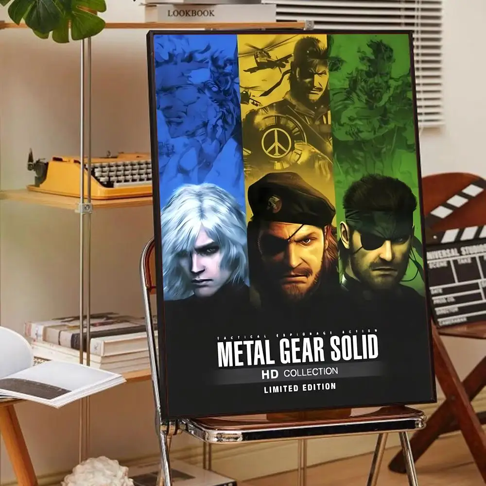 Metal Gear Solid Game Whitepaper Poster Waterproof Paper Sticker Coffee House Bar Posters Wall Stickers