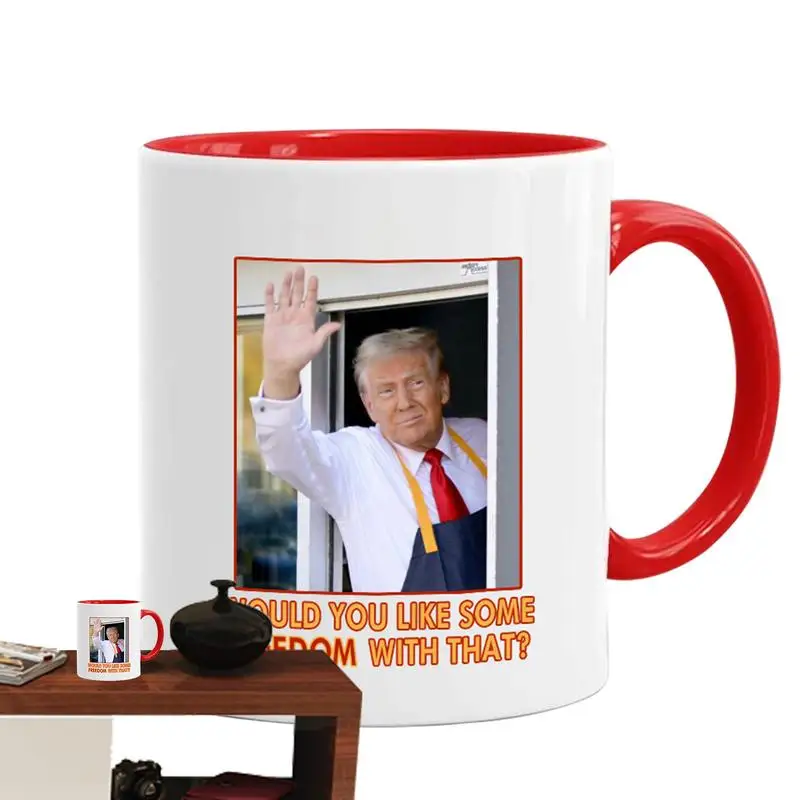 

2024 Trumpl Mug 350ml/12oz Unique Character Photo Ceramic Mug Creative Water Cup Novelty Home Decor Table Ornaments