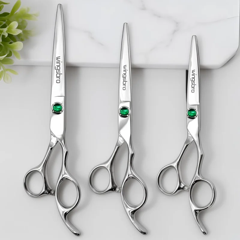 Wingsbro 6/7/8 Inch Barber Shop Scissors Hairdressing Scissors Sharp Professional Hair Cutting Scissors Barber Scissors Tools