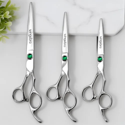 Imagen 2 del producto Tijeras de peluquería Wingsbro de 6/7/8 pulgadas, tijeras profesionales afiladas para cortar el cabello, herramientas de peluquería.