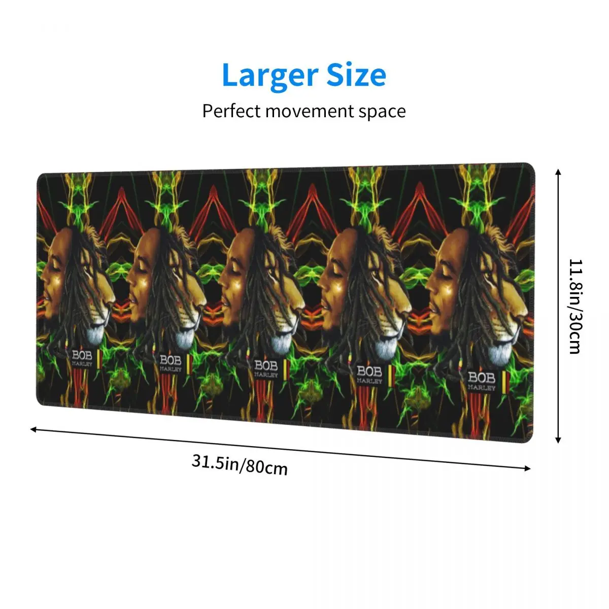 Large Mouse Pad Jamaica Singer Reggae Rock Bob Marley Gamer PC Laptop Mats Keyboard Carpet Computer Gaming Desk Mat