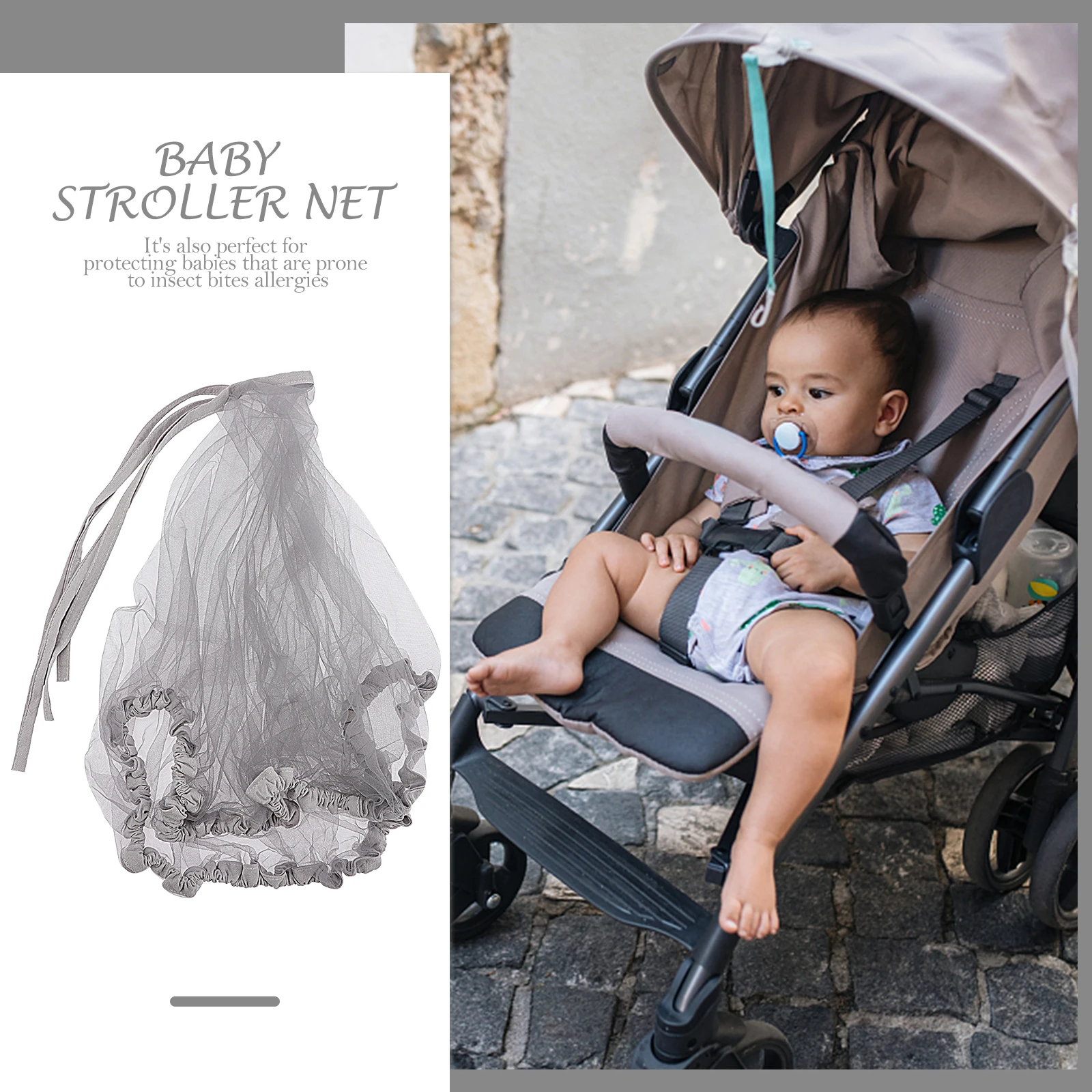 

Mosquito-proof Mesh Cover Stroller Baby Carrier Net Summer Pushchair Pram Netting