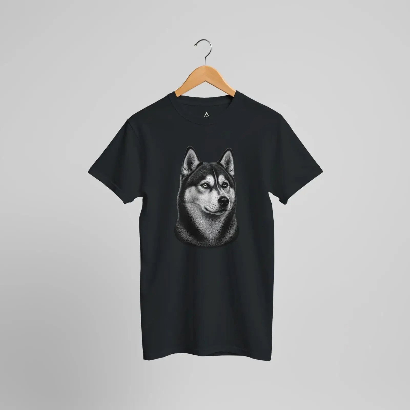 Siberian Husky Vintage Engraving T Shirt Classic Dog Lover Nature vintage Washed homme Top For Everyday Wear graphic Breathable