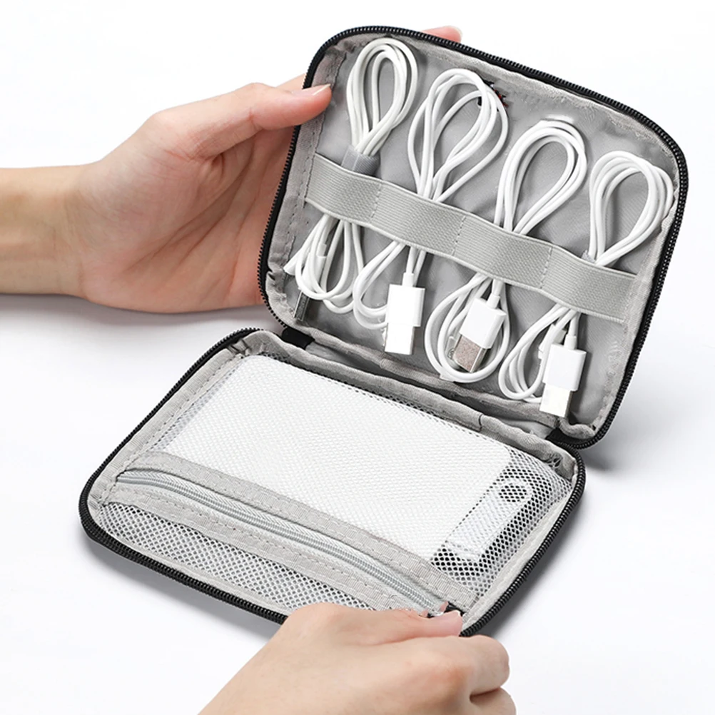 

Bank Storage Bag Small Case for Accessories Earphone Cable Pouch Data