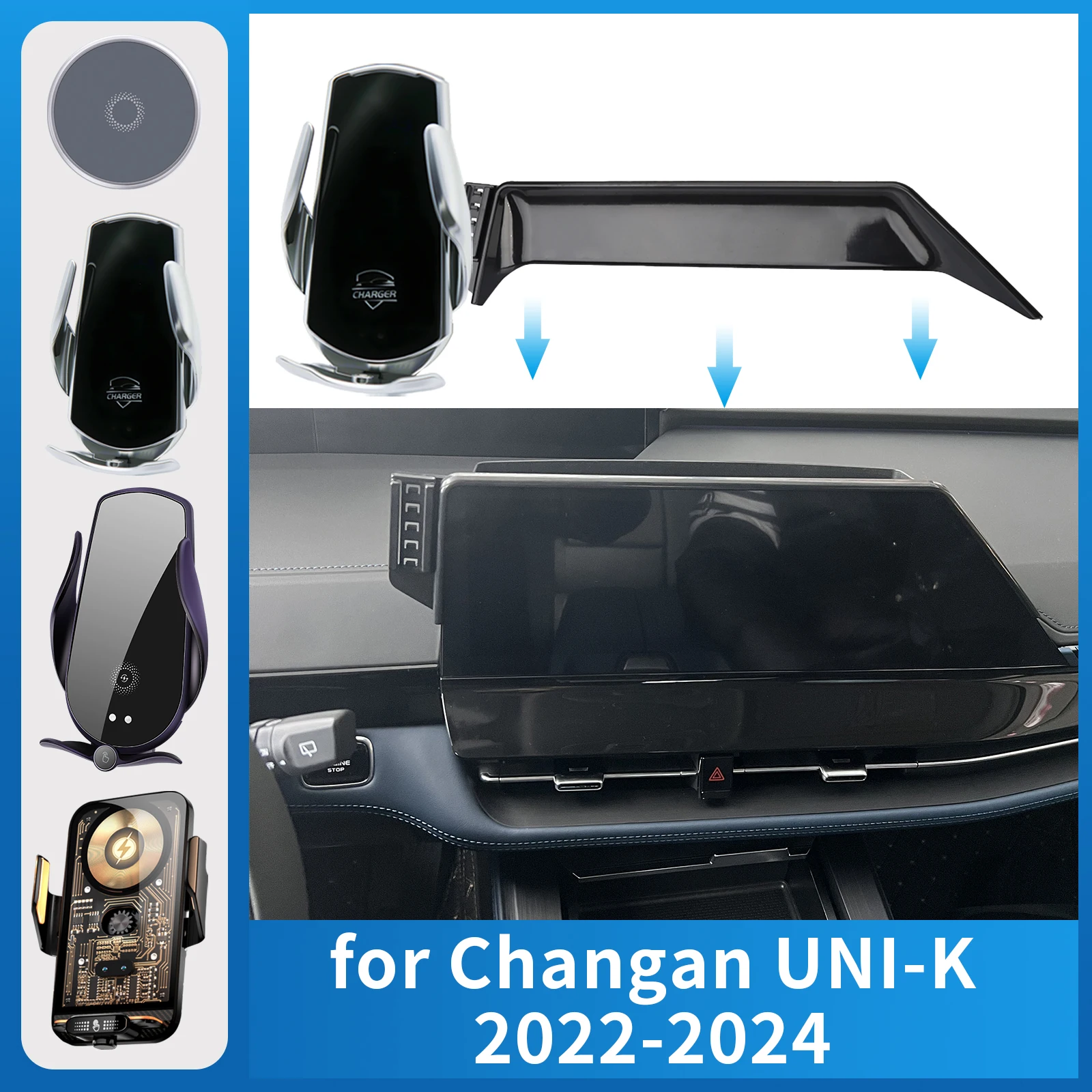 

Car Phone Holder for Chang UNI-K UNIK 2022 2023 2024 Charging GPS Bracket Navigation Stand Auto Accessories