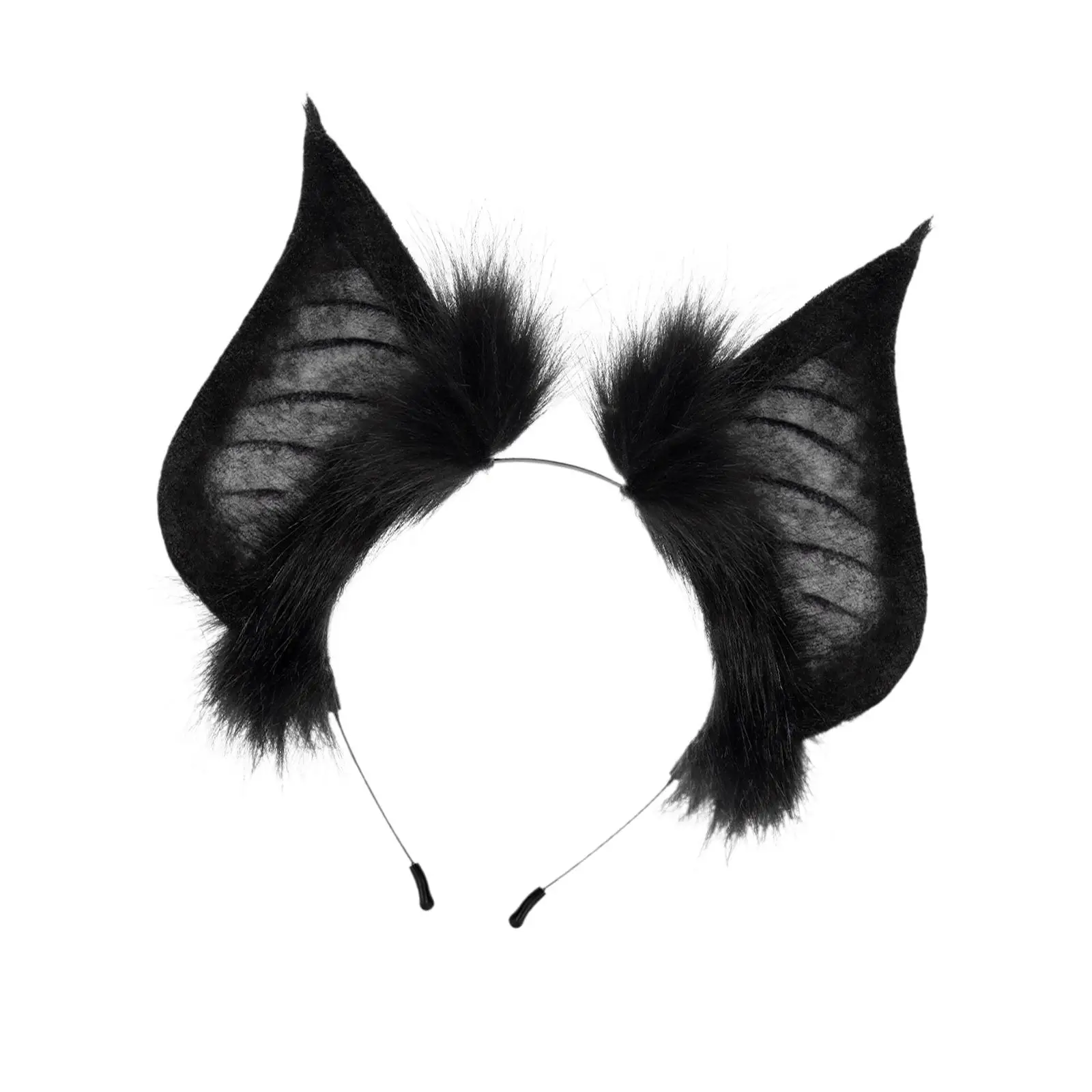 Bat Cats Foxes Faux Furs Ears Headband Cosplay for Kids Adults Hair Band Gifts