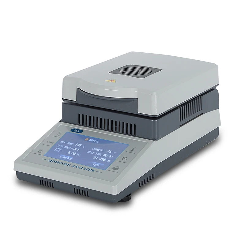

0.001g Halogen Heating Lab Moisture Analyzer for Rapid Moisture Test Lab Moisture Balance 3 Drying Modes Touch Screen With RS232