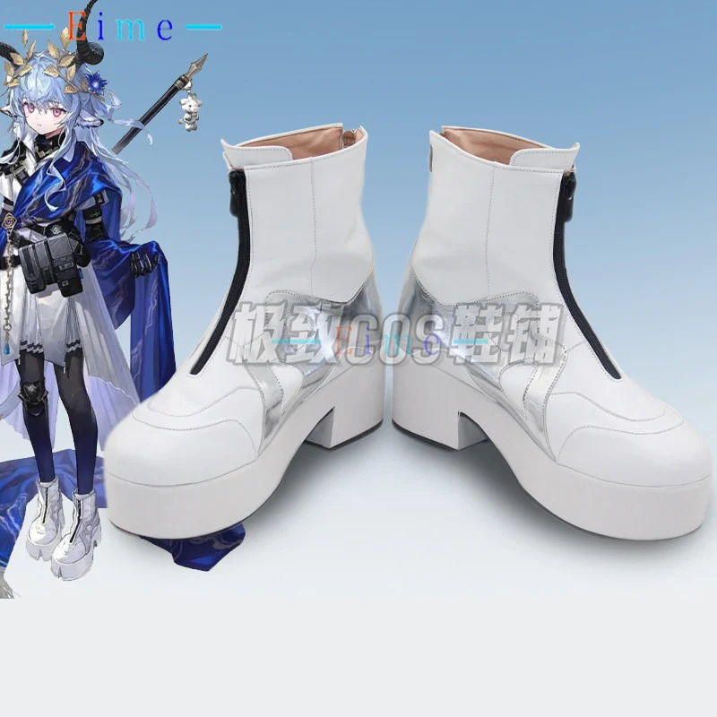 

Arknights Cynisca Cosplay Shoes Halloween Carnival Boots PU Shoes Game Cosplay Props Custom Made Big Size Cynisca Boots