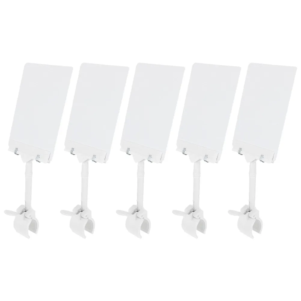 

5Pcs Adjustable Price Display Stand Heavy Duty Waterproof Sign Holder for Supermarkets Malls Offices Food Stores Fruit Shops