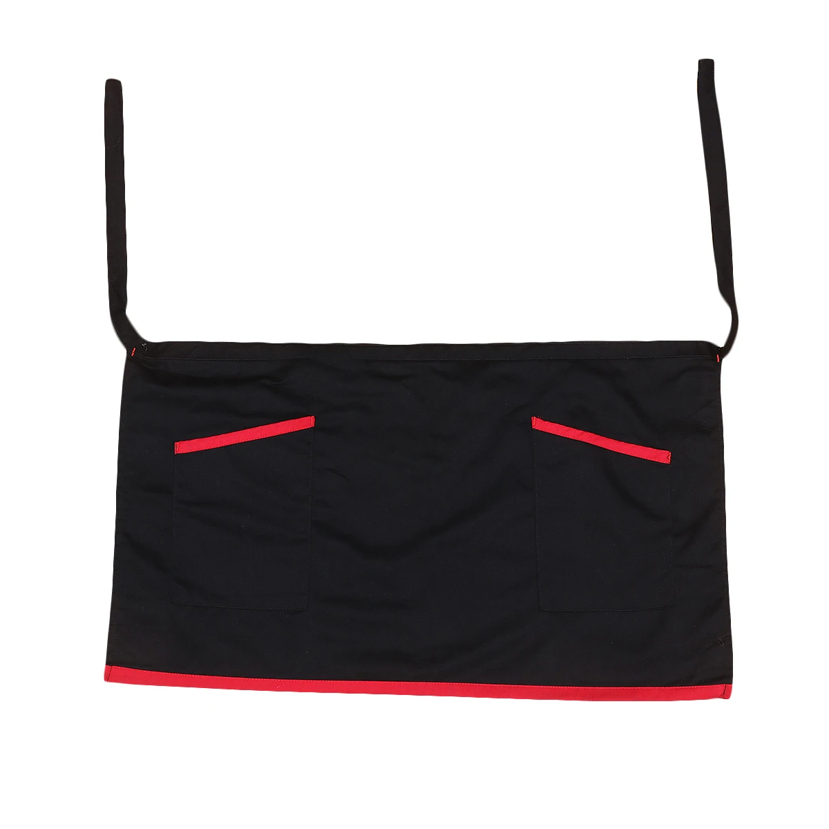 

Short Aprons Unisex Fade Proof Wrinkle Resistant Non Shrinkage Cafe Working Serving Cooking Waiter Pockets Protect Clothes Easy