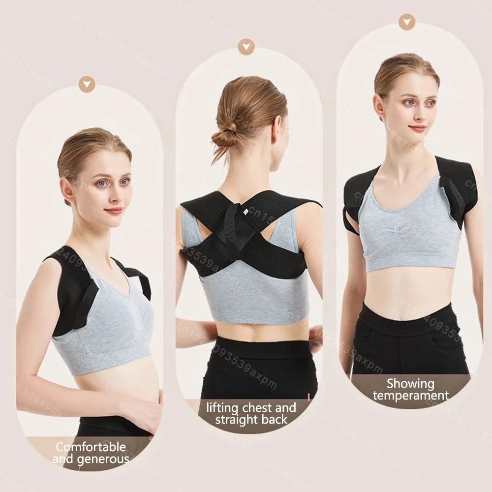 Adjustable Back Shoulder Posture Corrector Belt Clavicle Spine Support Reshape Your Body Home Office Sport Upper Back Neck Brace