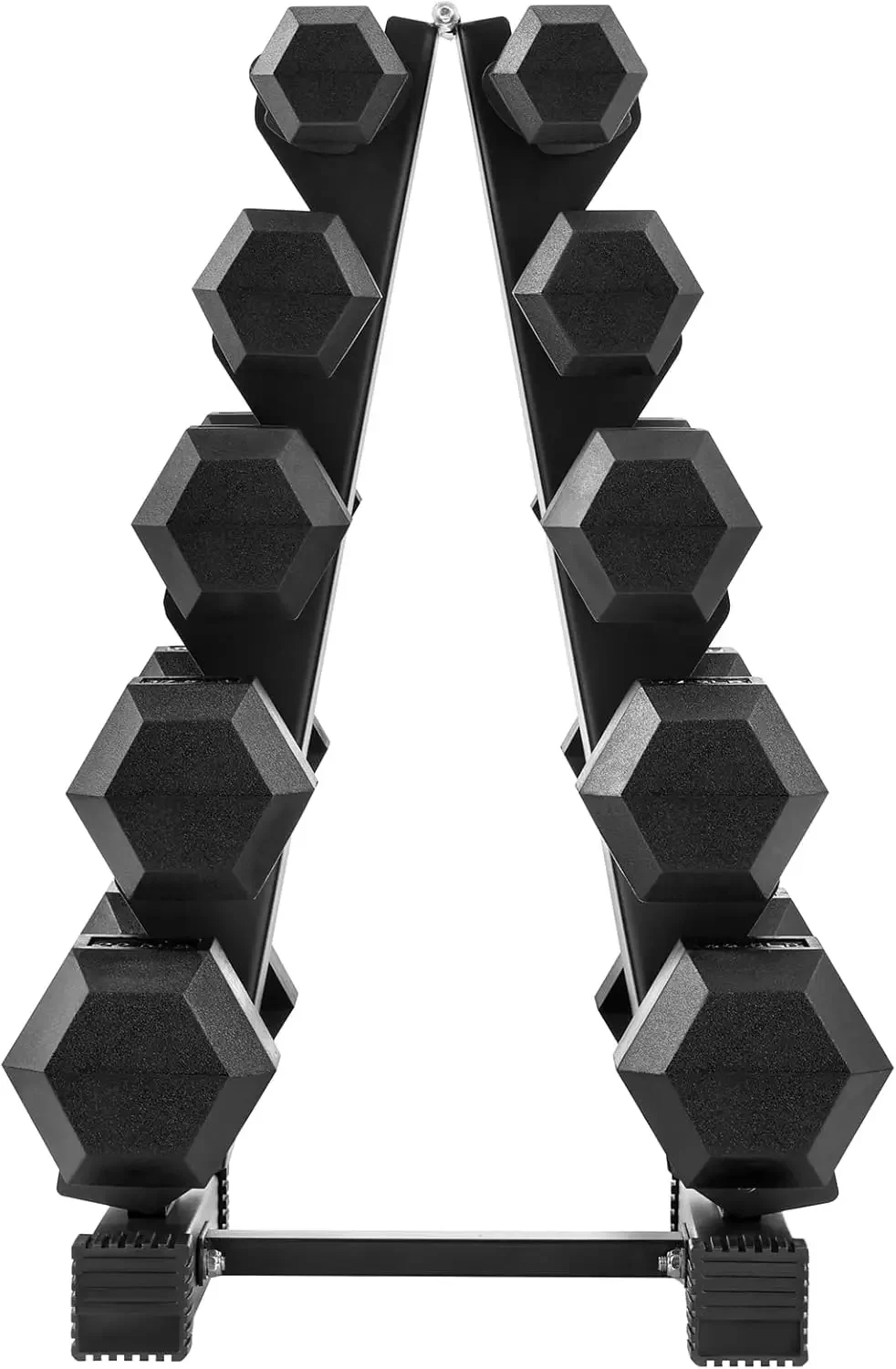 

[Hot Deal, Best Seller!]Hex Dumbbells Rubber Coated Cast Iron Hex Black Dumbbell Free Weights for Exercises