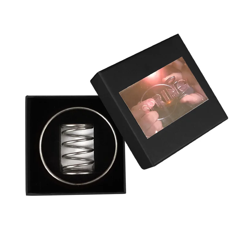 반지 재미 있은 봄과 반지 큰 크기 온라인 지침 마술 트릭 소품 장난감 클로즈 업 마술 소품