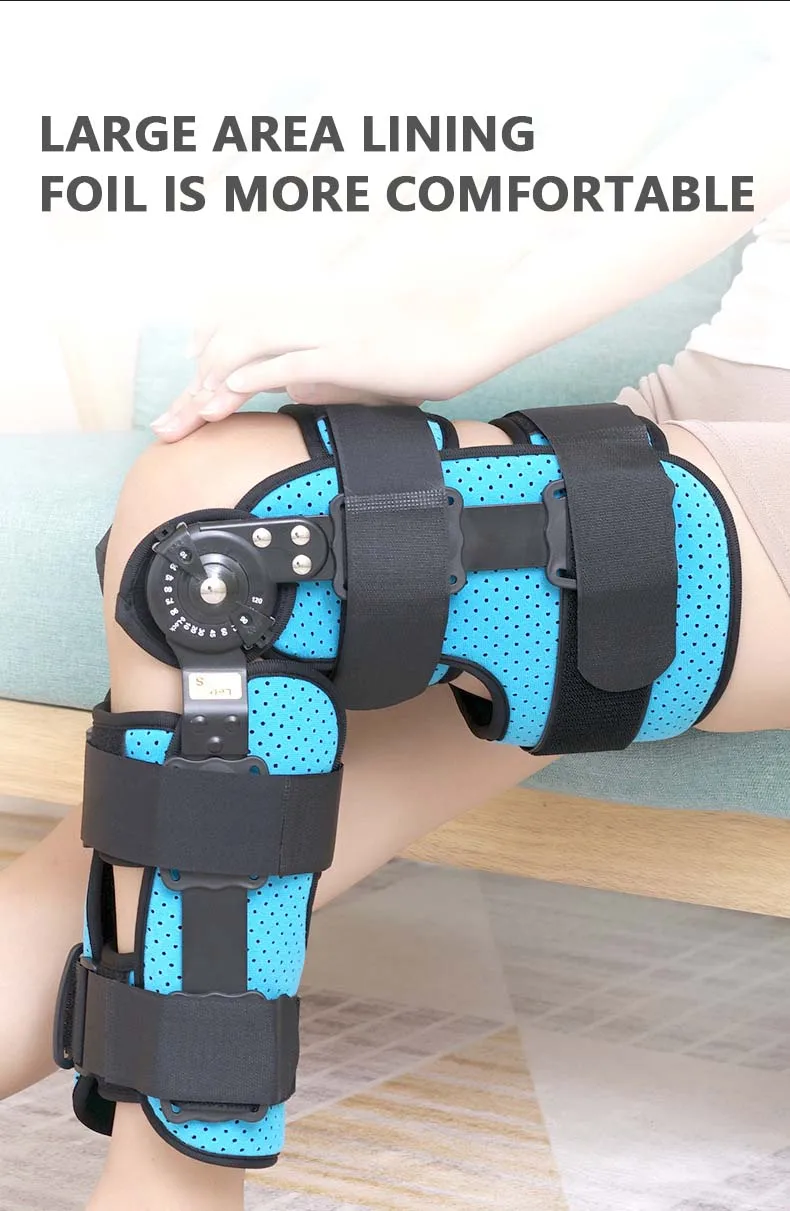 Adjustable Knee Joint Fixation Brace Knee Fracture Fixation Knee Joint Postoperative Rehabilitation Support Protective