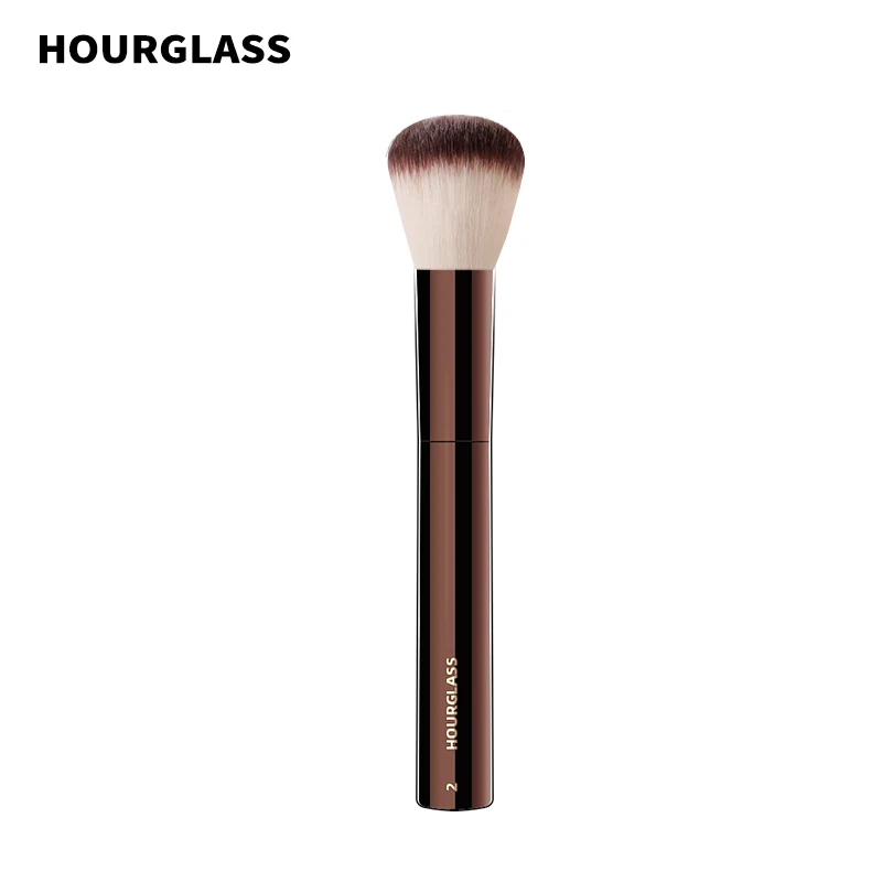 Hourglass Makeup Brush- No.2 Foundation/ Blush Brush Soft and Skin-friendly Fiber Hair Fashion Design Single Face Brush