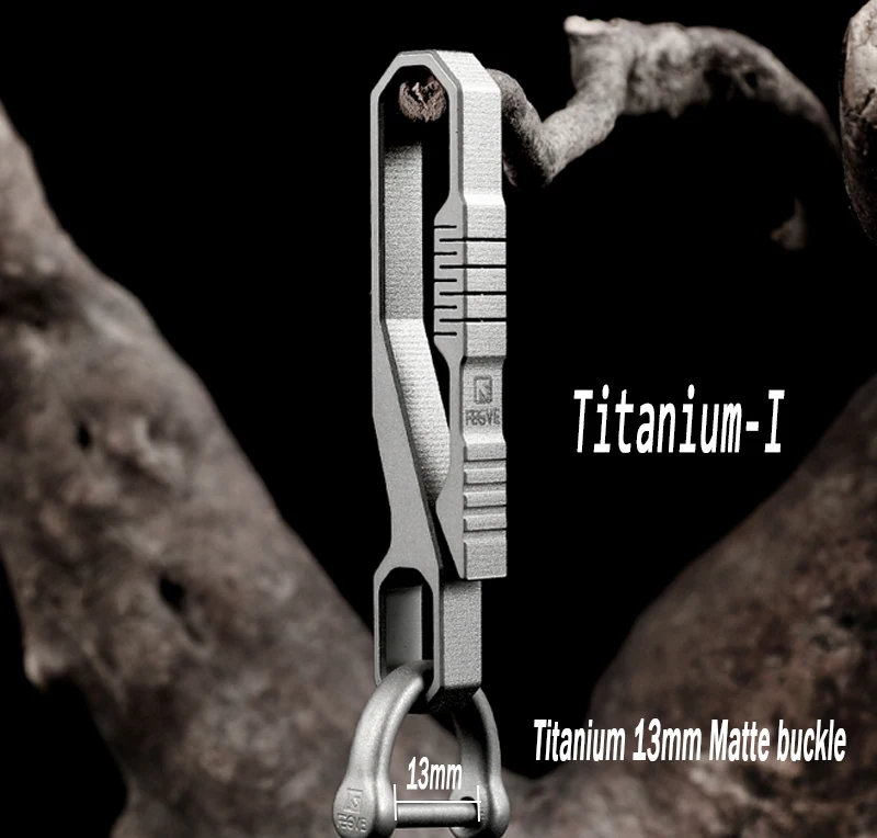 Hohe Qualität Titan Legierung Gürtel Keychain Schlüssel Ring Männer Super Licht Super Durable Taille Hängen AUTO Schlüssel Kette Einfach Zu verwenden