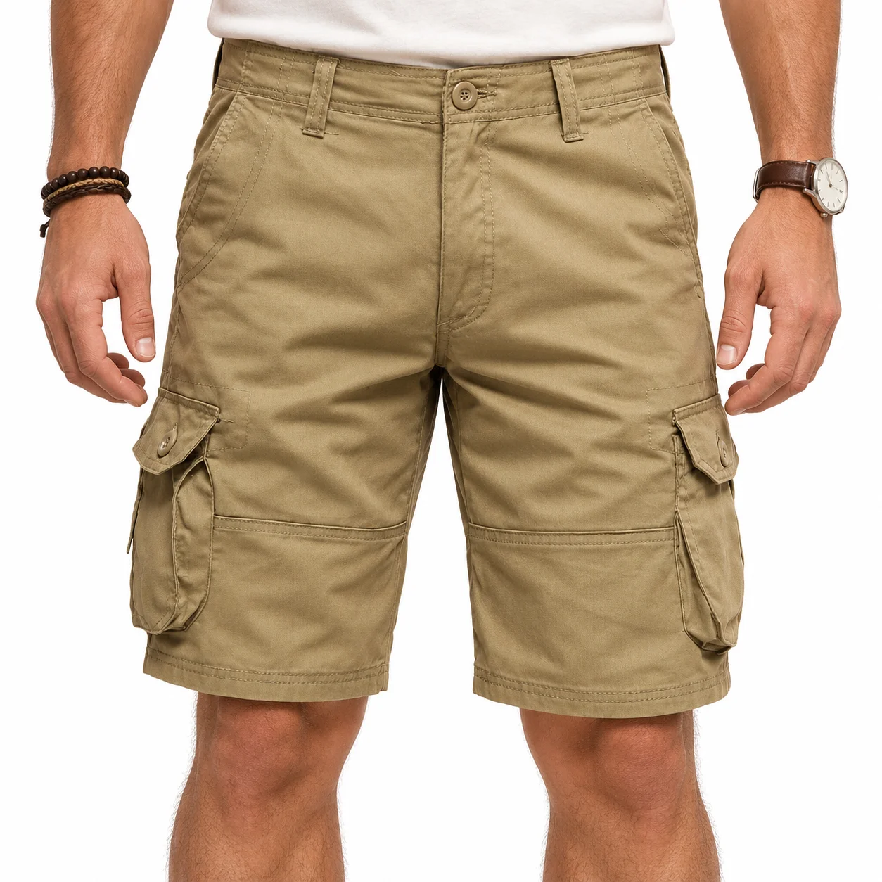 Men's Cargo Shorts Multi Pocket Utility Design for Summer Casual Daily Wear Weekend Travel Workwear Style Short Pants