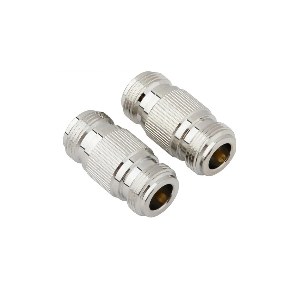 2PCS F Type Female to Female Coaxial Coupler RG6 RG59 Nickel-Plated Coax Cable Extender Adapter for CATV Satellite TV Antenna