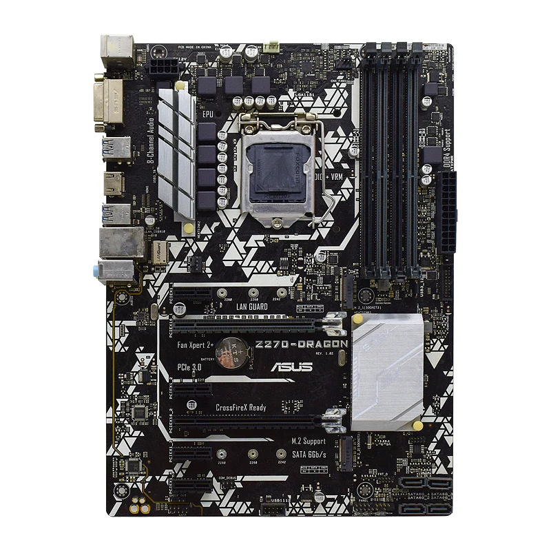 ASUS Z270-DRAGON Motherboard  Intel Z270 LGA 1151 DDR4 64GB support Core i3-6100 6300 7300 7400 7600 7700 G3930 cpu  M.2 ATX