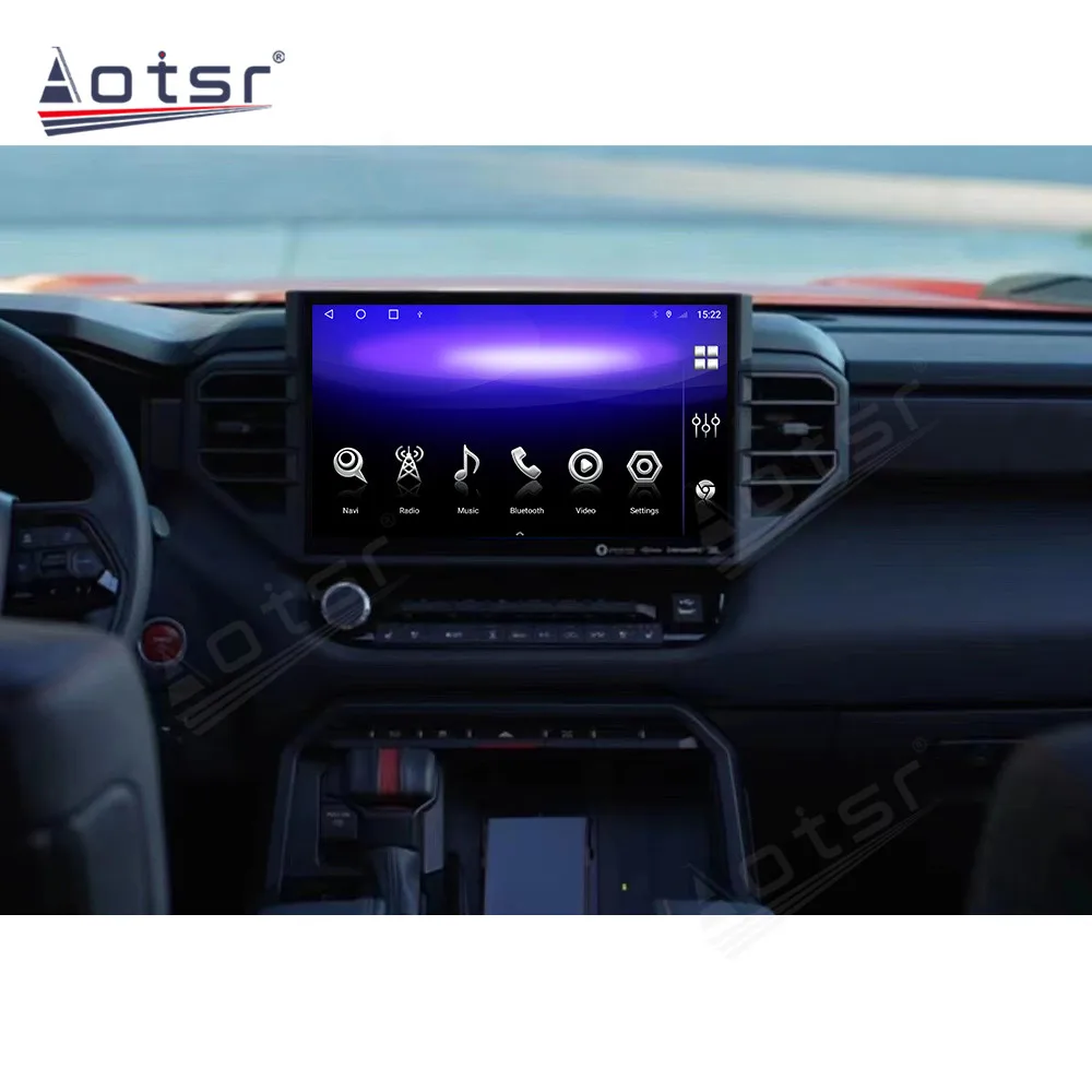 Android 11 Car Radio Bluetooth For Toyota Sequoia Tundra 2021 2022 2023 Carplay Video Central Multimedia Player Stereo Head Unit