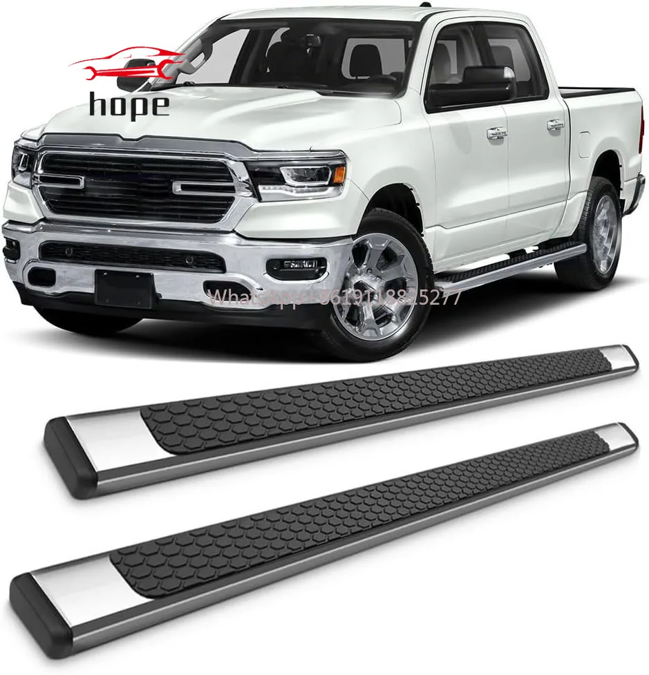 Running board side step nerf bars foot pedals For Dodge RAM Crew Cab 1500 2019 2020 2021 2022 2023 2024