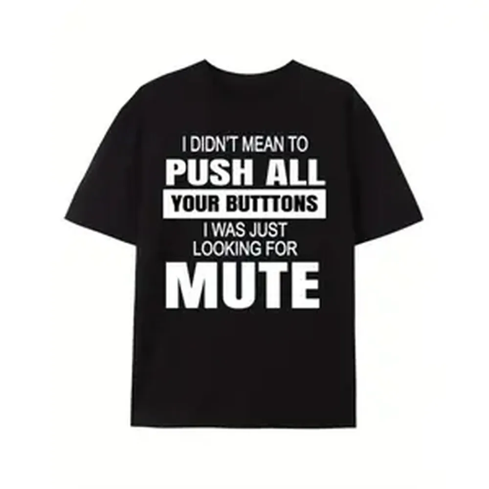 Men's Casual Shortsleeve Round Neck Graphic T-Shirt - Funny Sarcastic 