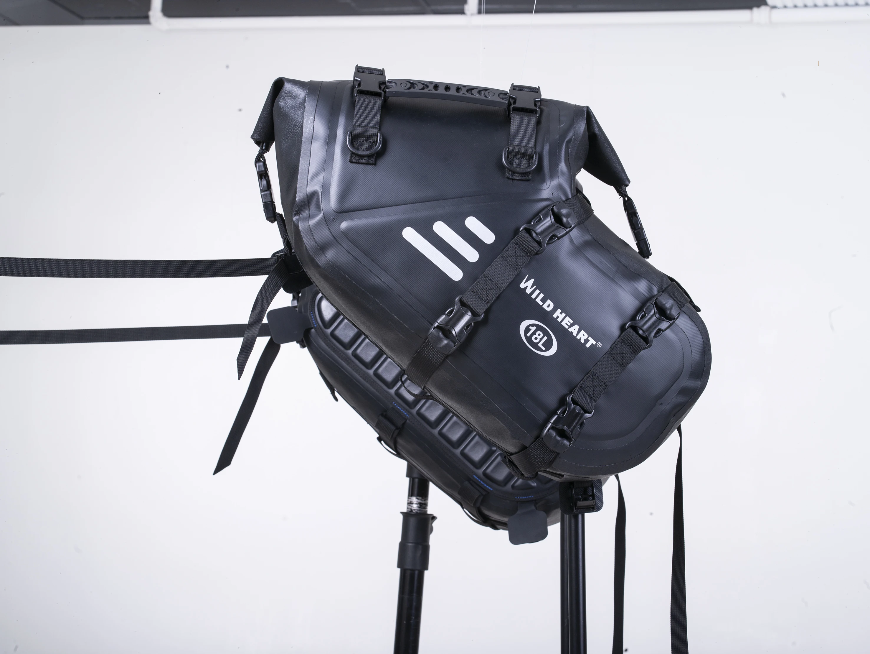 ワイルドハートオートバイサドルバッグ防水 36L 大容量 2 個 