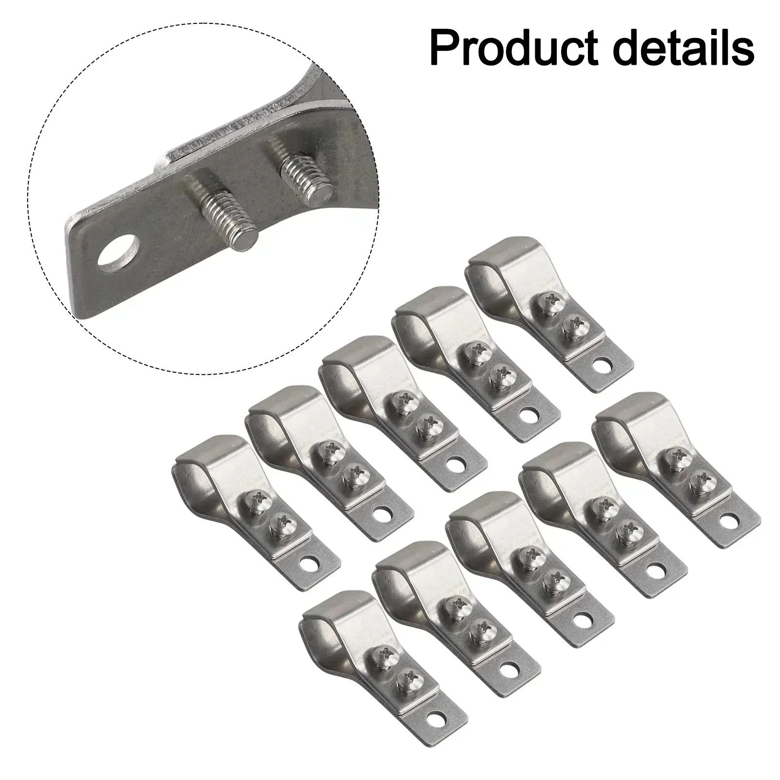 Easy Install Stainless Steel Clamps Canopy Sunshade Installation Clamps 55*42*2mm Stainless Steel Pipe Clamps Cost-effective Kit