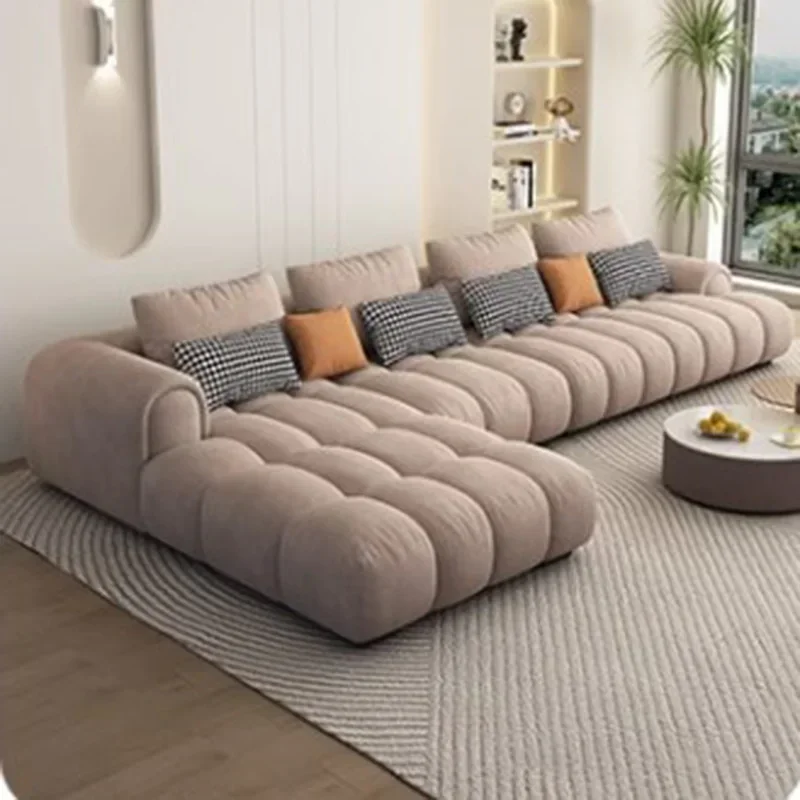 Wygodna Puff Sofa Relaksacyjna Salon Minimalistyczna Elegancka Nowoczesna Sofa Puff Miękka Woonkamer Banken Japońskie Meble