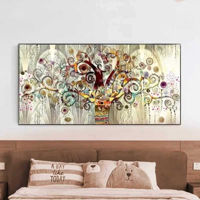 Tree of Life By Gustav Klimt Oil Paintings on Canvas Poster Famous Tree Prints Wall Art Modern Home Decor Living Room Cuadros