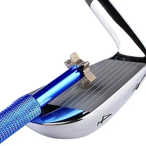 6-in-1 Golf Groove Sharpener - Portable Re-Grooving Cleaner Tool for Wedges, Irons, Putters & Utility Clubs