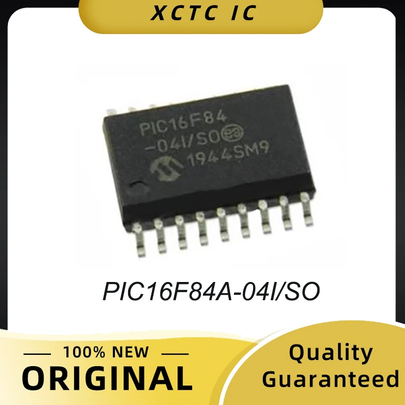 PIC16F84 100% Original PIC16F84A-20I/SO PIC16F84A-04I/SO SOIC-18 8-bit Microcontrollers MCU 1.75KB 68 RAM 13 I/O 20MHz IndTemp