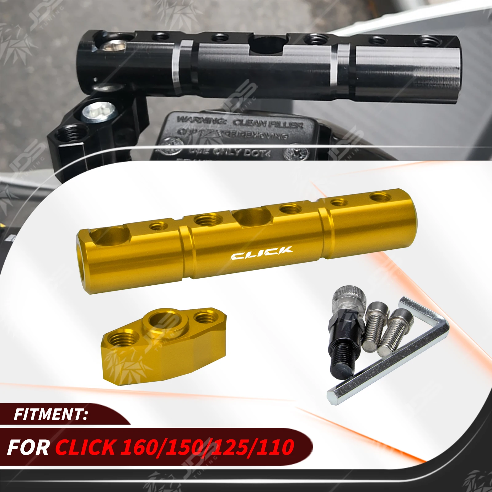 For HONDA CLICK 160/150/125/110 Multifunction Cross Bar Handlebar Crossbar Phone GPS Extension Holder Accessories Parts