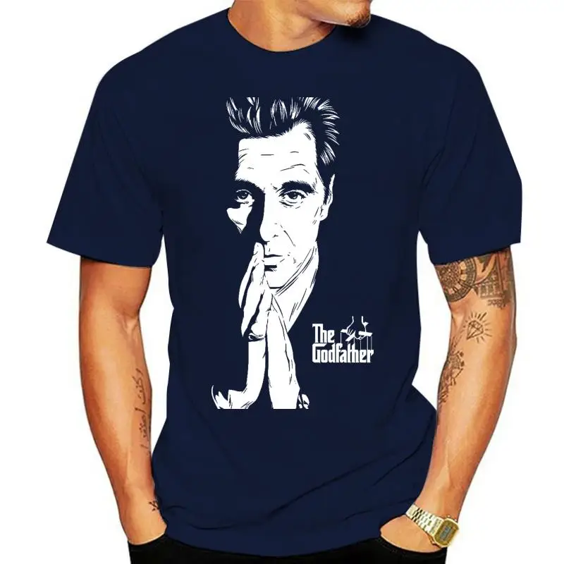 2022 New Casual Cool Tee Shirt Godfather Michael Corleone Figure Men Unisex 100% T-shirt Hot Sale T-shirt