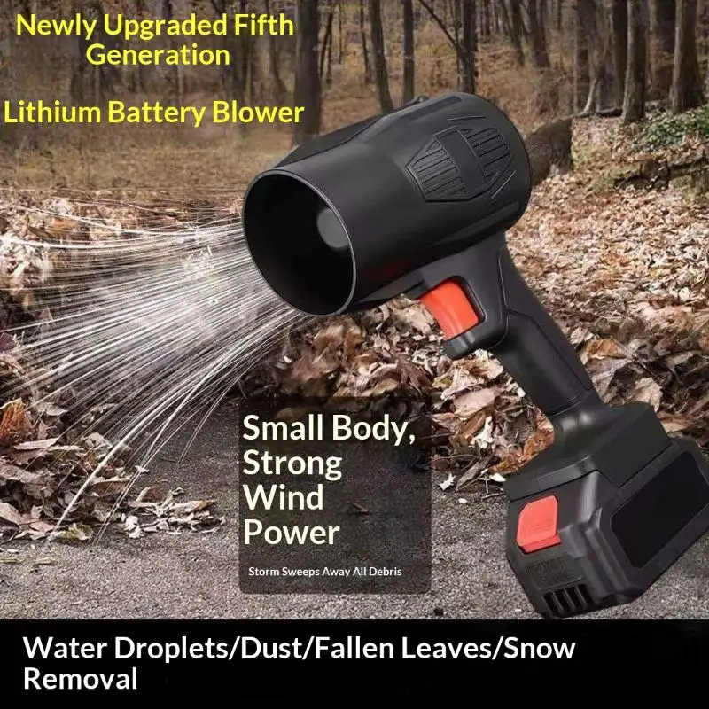 Electric Portable Air Blower Cordless Long Lasting Battery Lightweight for Home Office Sofa Carpet Dust Cleaning