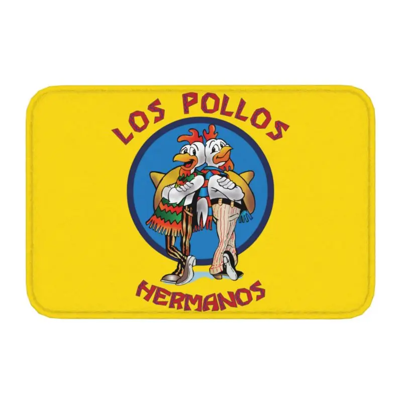 Chicken Brothers Los Pollos Hermanos Front Door Mat Anti-Slip Quick Dry Breaking Bad Doormat Kitchen Bedroom Entrance Carpet Rug