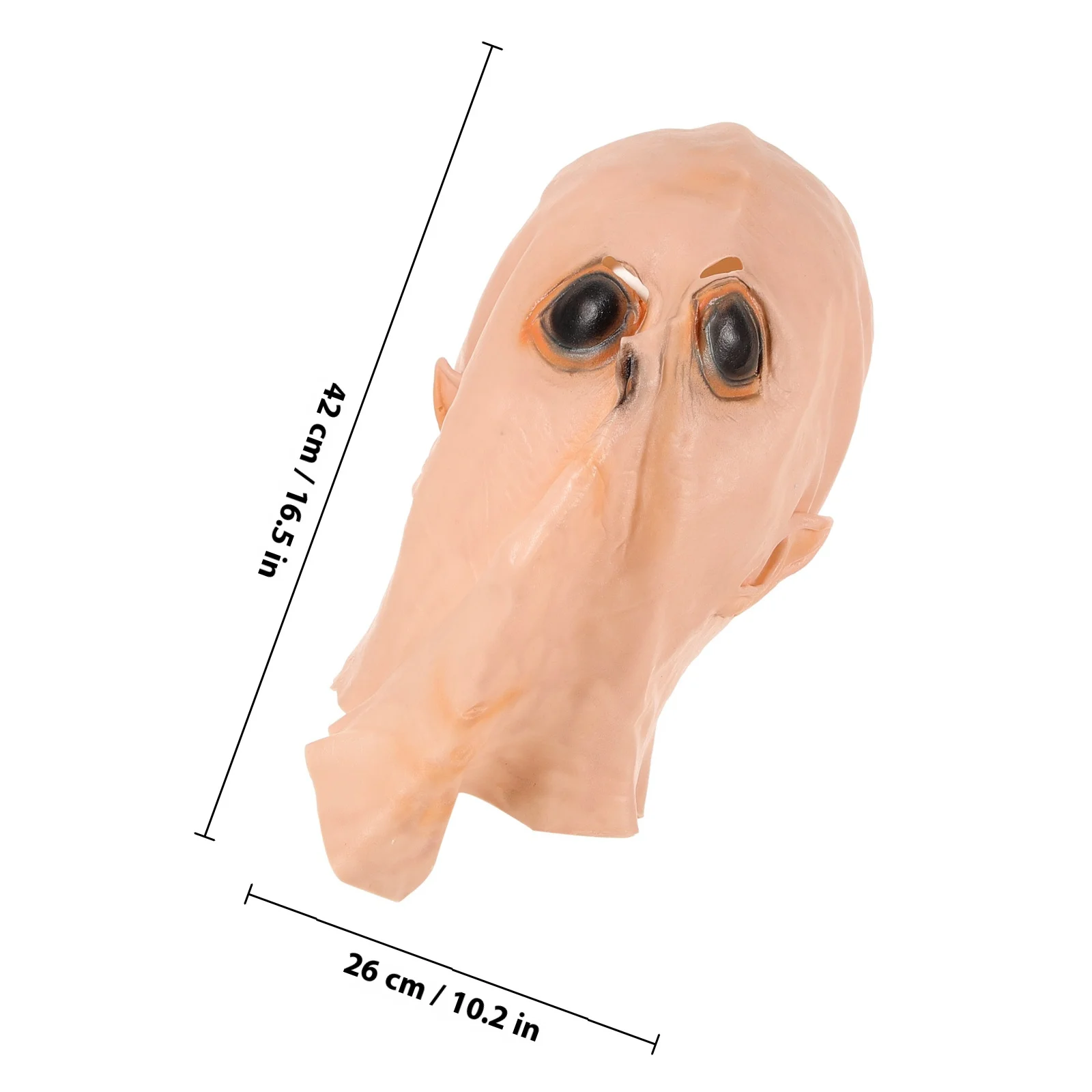 Maska na głowę, kostium horror na Halloween, cosplay, rekwizyt karnawałowy, miękka, wygodna, realistyczny design, motyw UFO