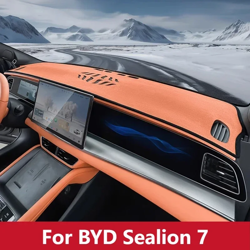 Dashboard Flip Plush Shade Mat Shade Board For BYD Sealion 7 Car Interior Decoration Shade Block Car Modification Accessories