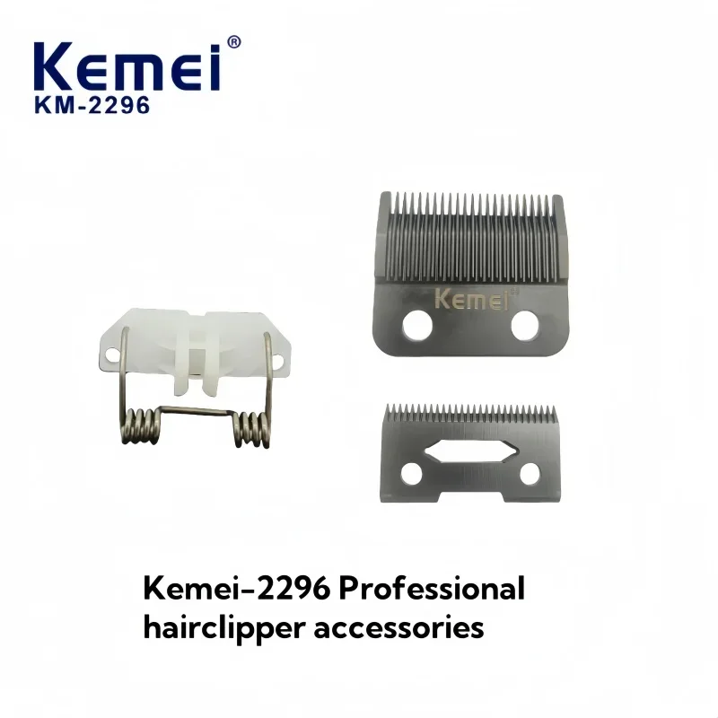 Kemei KM-2296 Professional Hair Clipper Replacement Parts, Genuine Spring Plastic Components, Replacement Blade Cutting Head