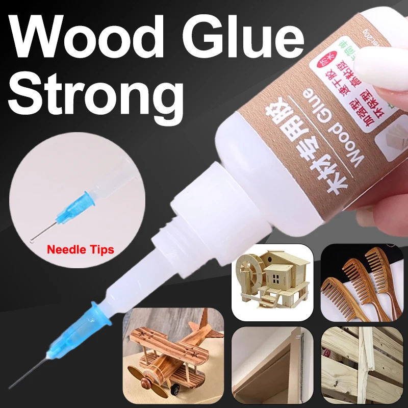 Transparent Waterproof Super Wood Glue Extra Strong Woodworking Wooden Model Plastic Instant Adhesive Quick Cyanoacrylate 502 UV