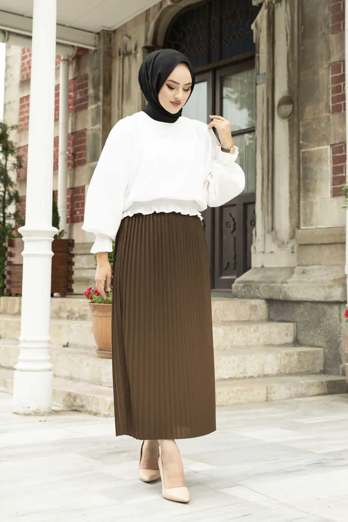 Piliseli Skirt Winter Autumn 2021 Muslim Women Hijab headscarf Islamic Turkey