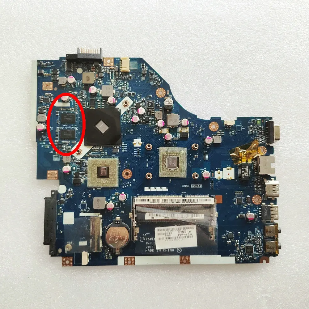 

P5WE6 LA-7092P Mainboard For ACER ASPIRE 5250 5253 Laptop Motherboard MBRPR02001 MBRLT02001 MBRPR02002 EMACHINES E644 E300 CPU