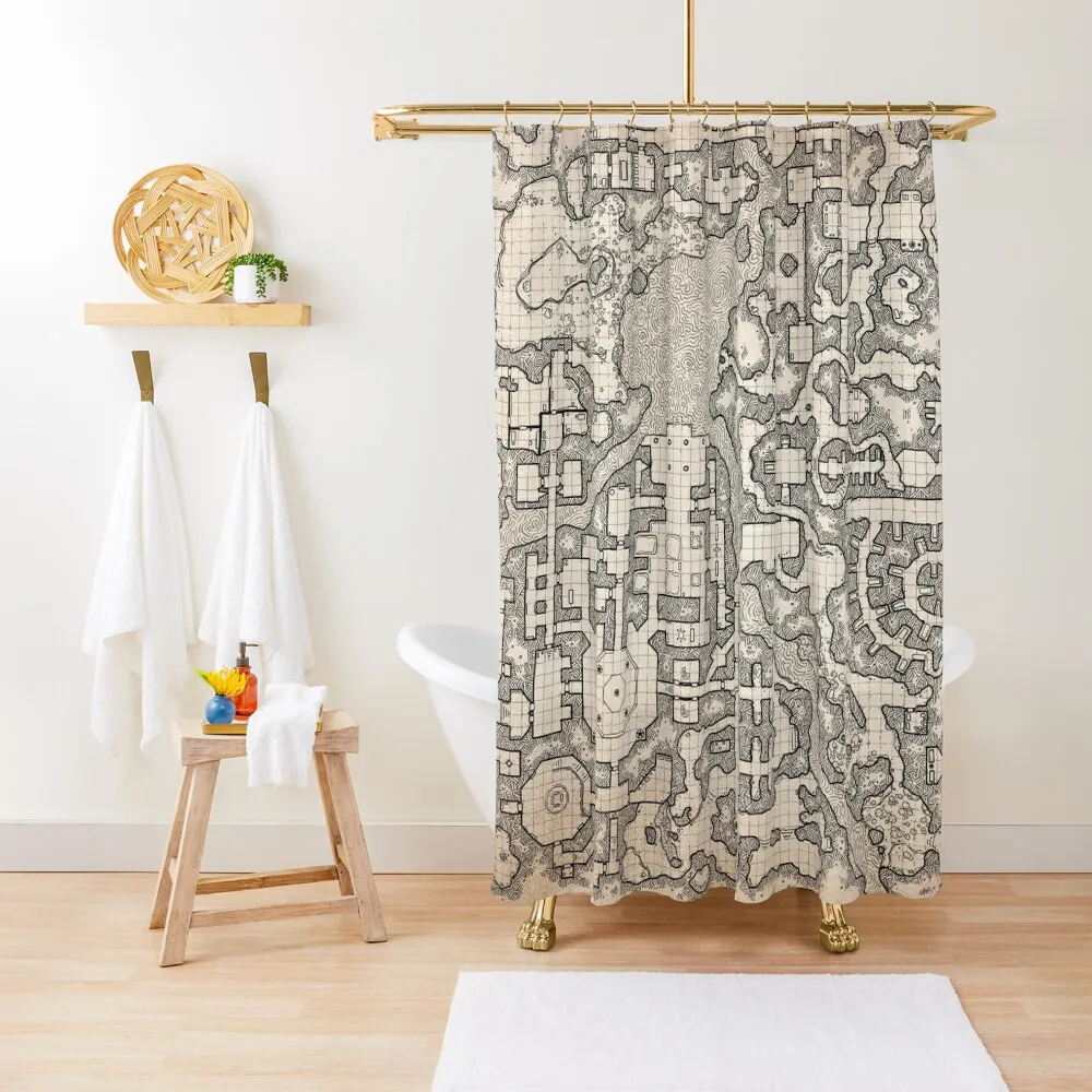 

The Winter Tombs - a massive dungeon complex by Dyson Logos Shower Curtain Curtain Bathroom Fabric