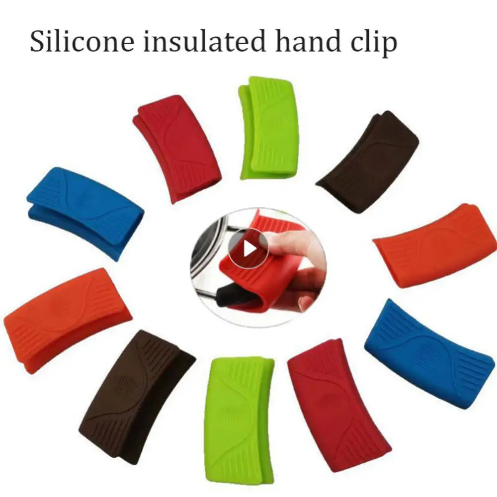 Silicone Hot Handle Holder Anti-scald Cast Iron Skillet Kitchen For Cooking Grips Kitchen Accessories Tools Covers