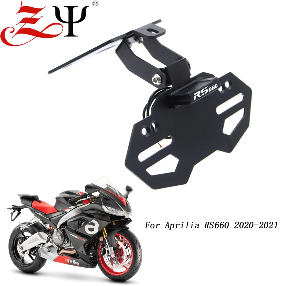 

RS660 2021 License Plate Holder LED Light For Aprilia RS660 RS 660 2020- Motorcycle Rear Tail Tidy Fender Eliminator Accessories