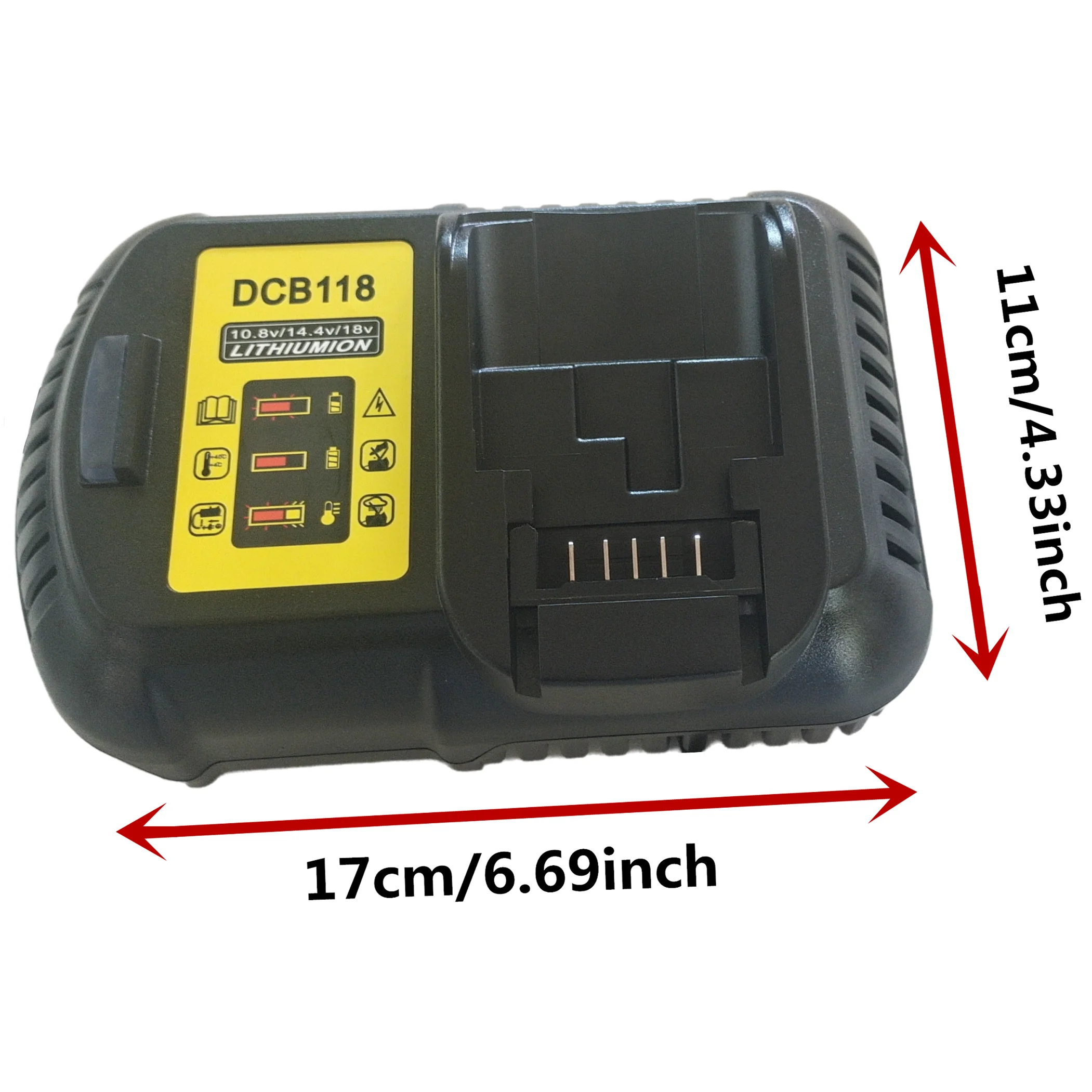 battery charger DCB118 Compatible for Dewalt Li-ion Battery 14.4V 18V 20V DCB180 DCB181 DCB200 DCB203 DCB205 DCB105 DCB140 new