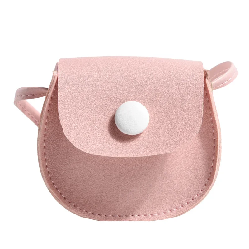 Bolso de hombro de cuero PU para niños, Mini monedero de cadena para niñas pequeñas, lindas bolsas cruzadas de princesa, cartera pequeña